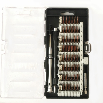 60-u-1 set odvijača 6100 S2 magnetski, S2 legirana čeli, Torx, križni i ravni vrh za mobitele i računala