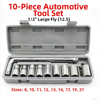 12-dielny set šesťhranných kľúčov v skrinke, oceľ WE2, pre autá a motorky