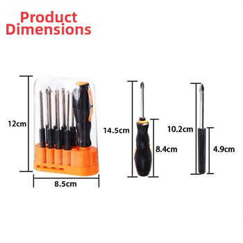 Daugiakomplektis atsuktuvų rinkinys kompiuterių išardymui – anglies plienas, kryžminė galvutė