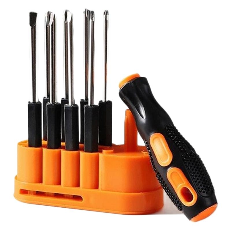 Daugiakomplektis atsuktuvų rinkinys kompiuterių išardymui – anglies plienas, kryžminė galvutė