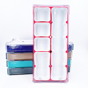 Pulksteņu remonta instrumentu uzglabāšanas kārba, daudzfunkcionāls detaļu organizētājs, 1 komplekts, neto svars 0,4, piemērots pulksteņu remontam un telekomunikāciju uzturēšanai