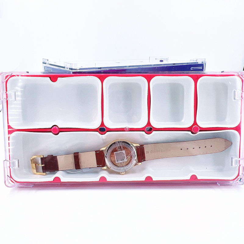 Pulksteņu remonta instrumentu uzglabāšanas kārba, daudzfunkcionāls detaļu organizētājs, 1 komplekts, neto svars 0,4, piemērots pulksteņu remontam un telekomunikāciju uzturēšanai