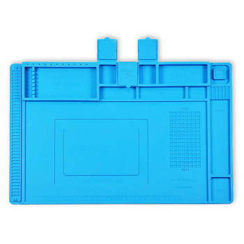 Teriga Magnētiska silikona gela siltuma izolācijas paliktnis ar vāciņu un komponentu uzglabāšanas nodalījumu telekomunikāciju uzturēšanai