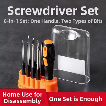 Veržliavų rinkinys - 8 į 1 daugiafunkcinis įrankių rinkinys, magnetinis, izoliuotas, anglies plienas