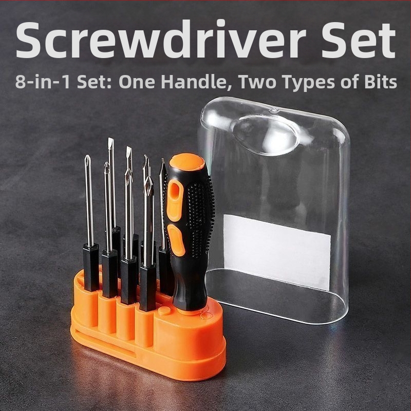 Veržliavų rinkinys - 8 į 1 daugiafunkcinis įrankių rinkinys, magnetinis, izoliuotas, anglies plienas