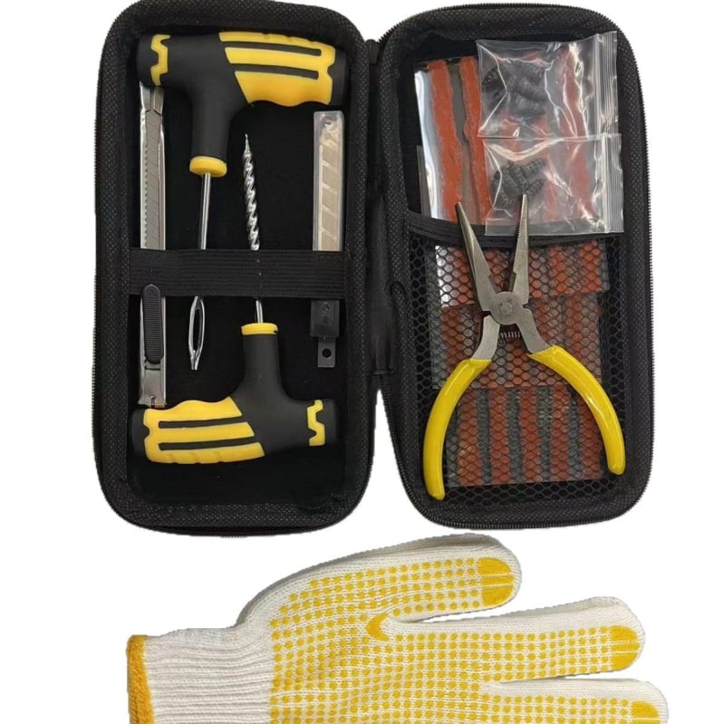 Colleo 42-τεμαχίων κιτ επισκευής ελαστικών σε τσάντα EVA για αυτοκίνητα, μοτοσυκλέτες και ηλεκτρικά οχήματα (Μοντέλο 0987)