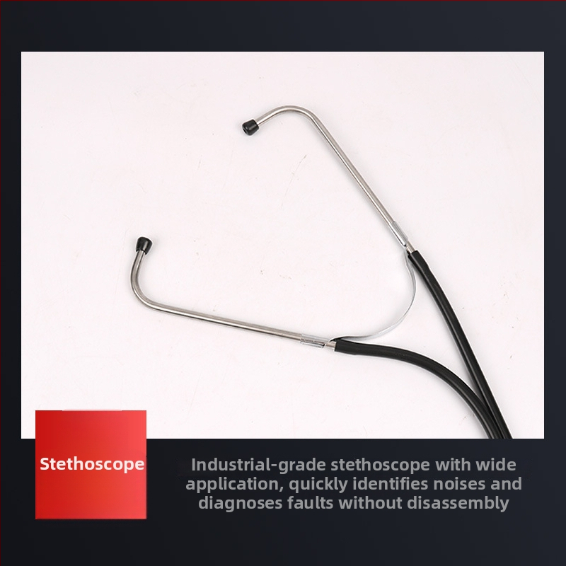 Automobilinis stetoskopas varikliui cilindra triukšmo nustatymui ir nenormalių triukšmų diagnostikai; Medžiaga: nerūdijantis plienas/plastikas; Svoris: 140 g; Modelis: Auto stetoskopas; Naudojimo sritis: Automobilis