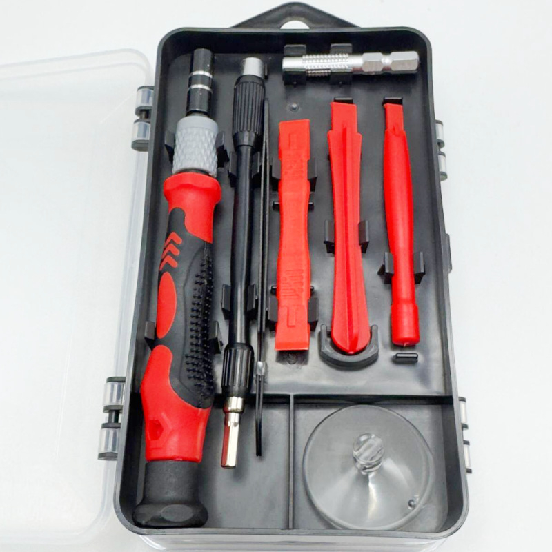 115-in-1 atsuktuvų rinkinys su magnetiniais antgaliais, 45# plienas, neizoliuotas, svoris 0,5 kg, skirtas kompiuterių ir laikrodžių demontavimui