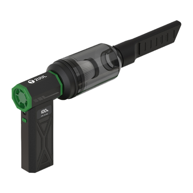 2uul Melns Tornado Pro putekļu noņemšanas gaisa pistole mobilā tālruņa remontam un tīrīšanai - plastmasas korpuss, sūcēja un pūšanas funkcija, telekomunikāciju uzturēšana