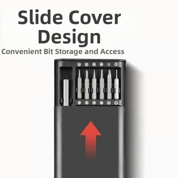 24 gab. skrūvgriežu komplekts no oglekļa tērauda sakausējuma datoru, viedtālruņu un planšetdatoru remontam ar noņemamiem mazajiem skrūvēm