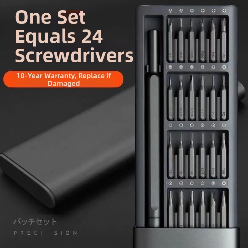 Speciālu formu skrūvgriežu komplekts viedtālruņiem, pulksteņiem un klēpjdatoriem – hroma vanādija tērauds, 16-in-1 universālie bitu komplekts, daudzfunkcionāls telekomunikāciju uzturēšanas instruments