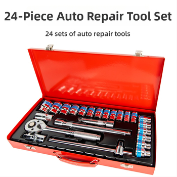Auto remonta instrumentu komplekts ar socket wrench un ratchet – daudzfunkcionāls komplekts ZHCY; Materiāls: Cits; Pieteikuma jomas: Plašs; Lietojumu scenāriji: Mašīnu remonts.