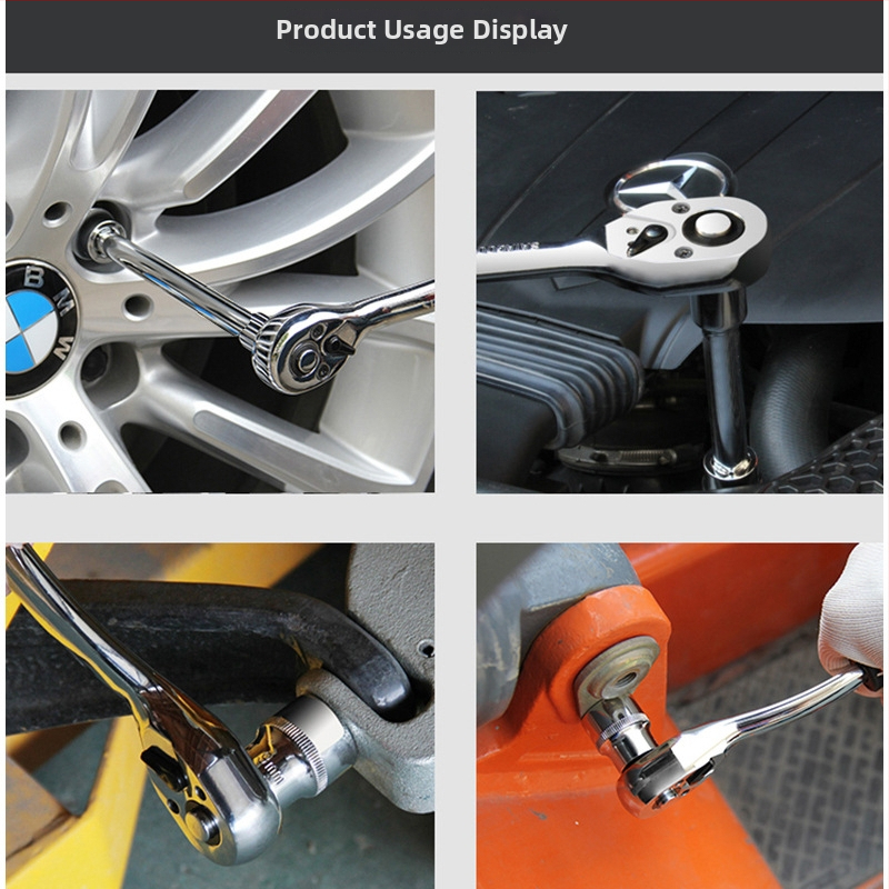 Auto remonta instrumentu komplekts ar socket wrench un ratchet – daudzfunkcionāls komplekts ZHCY; Materiāls: Cits; Pieteikuma jomas: Plašs; Lietojumu scenāriji: Mašīnu remonts.