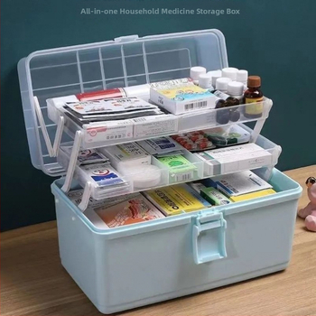 Daudzfunkcionāla metāla instrumentu kaste transportlīdzekļiem, saliekama ar trim slāņiem, rūpnieciskā kvalitāte