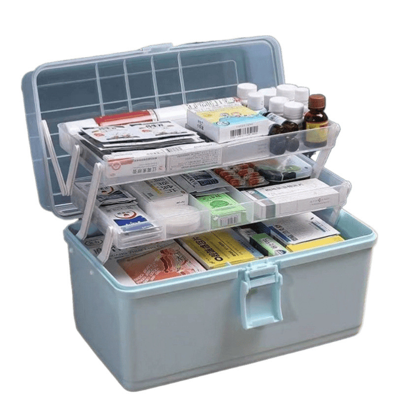 Daudzfunkcionāla metāla instrumentu kaste transportlīdzekļiem, saliekama ar trim slāņiem, rūpnieciskā kvalitāte