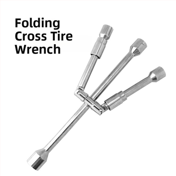 Saliekamā krustveida atslēga automašīnām, no tērauda, modeļa 1783, piemērota automašīnām, SUV un kravas automašīnām