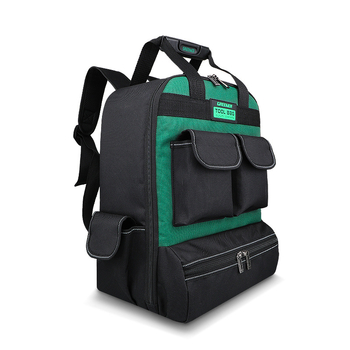 GREENER pečių įrankių kuprinė, tvirta drobinė konstrukcija elektrikams, įrankių saugojimas ir daugiafunkcinis remontos dėklas