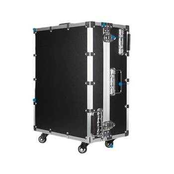 Aliuminio lydinio įrankių dėžė su traukiama rankena – flight case, nešiojama įrankių dėžė medicinos įrangai, logotipo spausdinimas