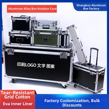 Aliuminio lydinio įrankių dėžė su EVA įdaila ir smūgio atsparumu