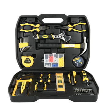 Pārnēsājama instrumentu kaste, 116 detaļu komplekts ikdienas ūdensapgādes un elektroinstalāciju uzturēšanai