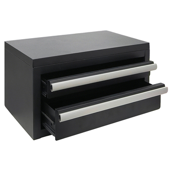 XR-151 Metalo įrankių dėžė — Dviejų stalčių kosmetikos ir laikymo dėžė, vienos sluoksnio sustiprinta metalinė konstrukcija, nešiojama namų saugykla