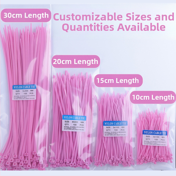 Nailonist isekinnituvad kaablisidemed, paksus 1.1–2.5 mm, 100 tk pakis, tööstuslikuks kasutamiseks