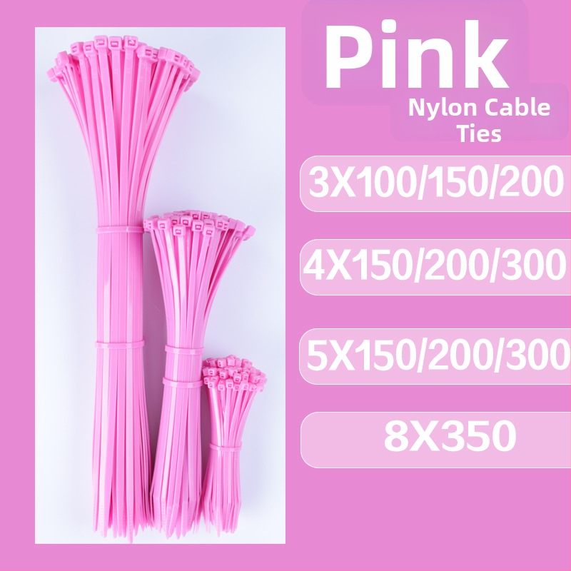 Nailonist isekinnituvad kaablisidemed, paksus 1.1–2.5 mm, 100 tk pakis, tööstuslikuks kasutamiseks