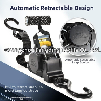 Metalinė įtempimo juosta su traukimo virve, 3 m ilgio, plotis 2,5 cm, skirta automobiliams ir motociklams, 50 N įtempimas