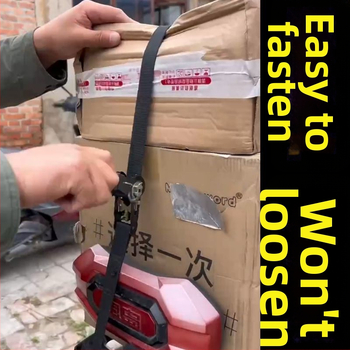 Ratchet siksna ar pašbloķējošu aizdari, plats un ciets motocikla bagāžai