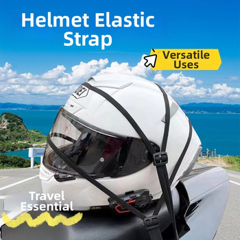 Elastīgā virve motociklam, neilons, garums 60–90 cm, diametrs 1 mm