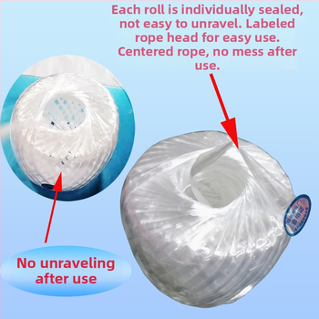 Huixin plastmasinis monofilamentinis įpakavimo virvė, 200 g, kasdieniam sujungimui