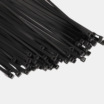 Autolukustuv nailonist ZIP-kinnitus tööstuslikuks kinnitamiseks, mõõdud 3 x 100 mm, paksus 0,2–0,3 mm, materjal: nailon, UL94 V-2