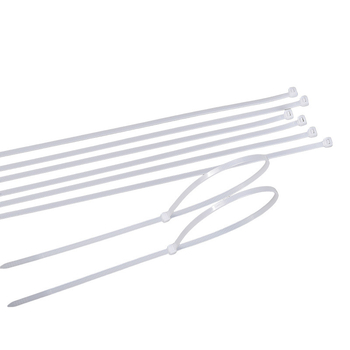 Autolukustuv nailonist ZIP-kinnitus tööstuslikuks kinnitamiseks, mõõdud 3 x 100 mm, paksus 0,2–0,3 mm, materjal: nailon, UL94 V-2