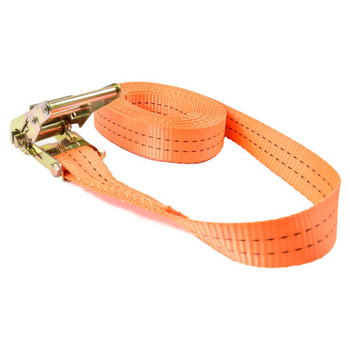 Didi Kravas piesaistes josta ar spriegošanas mehānismu, poliestera lente autoceļu transportam