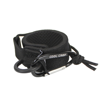 COOLCAMP Kültéri kemping horog a sátoroszlophoz - alumínium ötvözetű karabiner, csúszásmentes pánt, gyorskapocs húzózsinórral