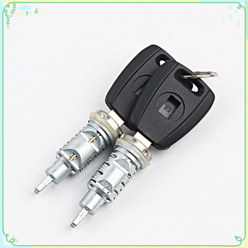 Anweijia Fiat vratni cilindar – komplet od 2 cilindara i 2 ključa; materijal: cinkova legura; model: Lock cylinder; kompatibilan s Fiat