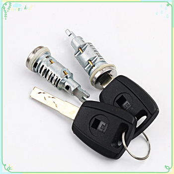 Anweijia Fiat vratni cilindar – komplet od 2 cilindara i 2 ključa; materijal: cinkova legura; model: Lock cylinder; kompatibilan s Fiat
