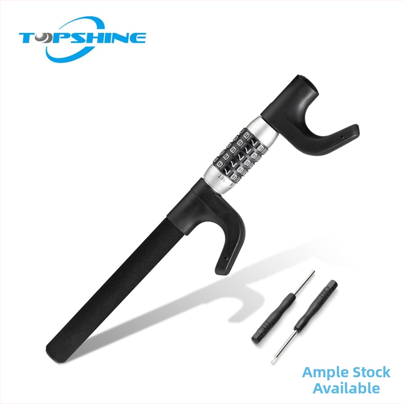 Zámok na volane s heslom - výsuvný, univerzálna kompatibilita, model 10348, materiál: nehrdzavejúca oceľ a hliníková zliatina