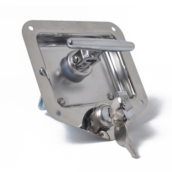 Încuietoare pentru cutie de unelte în formă de T din oțel inoxidabil pentru RV-uri, remorci, camioane și iahturi – accesoriu pentru ușa cutiei