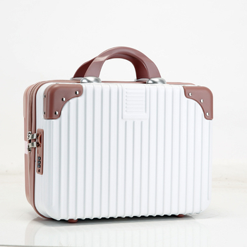 Cutie de machiaj portabilă, inspirată de Instagram, ABS+PC, fermoar, blocare cu parolă, rezistentă la apă