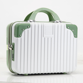 Cutie de machiaj portabilă, inspirată de Instagram, ABS+PC, fermoar, blocare cu parolă, rezistentă la apă