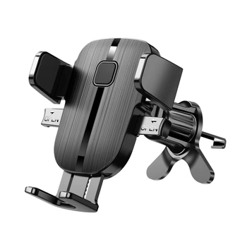 Suport pentru telefon pentru ventilația mașinii, braț universal din plastic, cu închidere automată și montaj pentru navigație