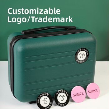 PP kosmētikas somiņa ar vienvirziena ratiem, rāvējslēdzēja atvērums, ultra viegla, 235 g; piemērota uzglabāšanai un iekāpšanai lidmašīnā