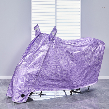 Copertă de ploaie din folie de aluminiu pentru două roți, protecție împotriva prafului, greutate 0,7 kg, potrivită pentru motociclete și mașini electrice