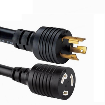 RV átalakító kábel L5-30P-től 5-15R-ig, menetes zárómechanizmus, leesés elleni védelem, UL tanúsítvány, 110-120V, XC márka