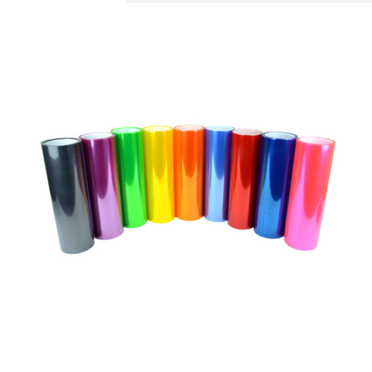 Film de schimbare a culorii farurilor pentru autoturisme și motociclete, cu 50% transmisie luminoasă, 50% protecție UV, 50% izolație termică, grosime 10C și sistem cu adeziv în spate.