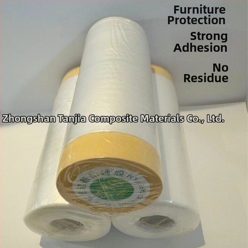 Masking film sprayvärvimiseks – tekstureeritud paber, kummiline liim, 9 μm paksus, pikkus 16-25 m, laius 55-320 cm; sobib auto värvimiseks ja siseremontideks