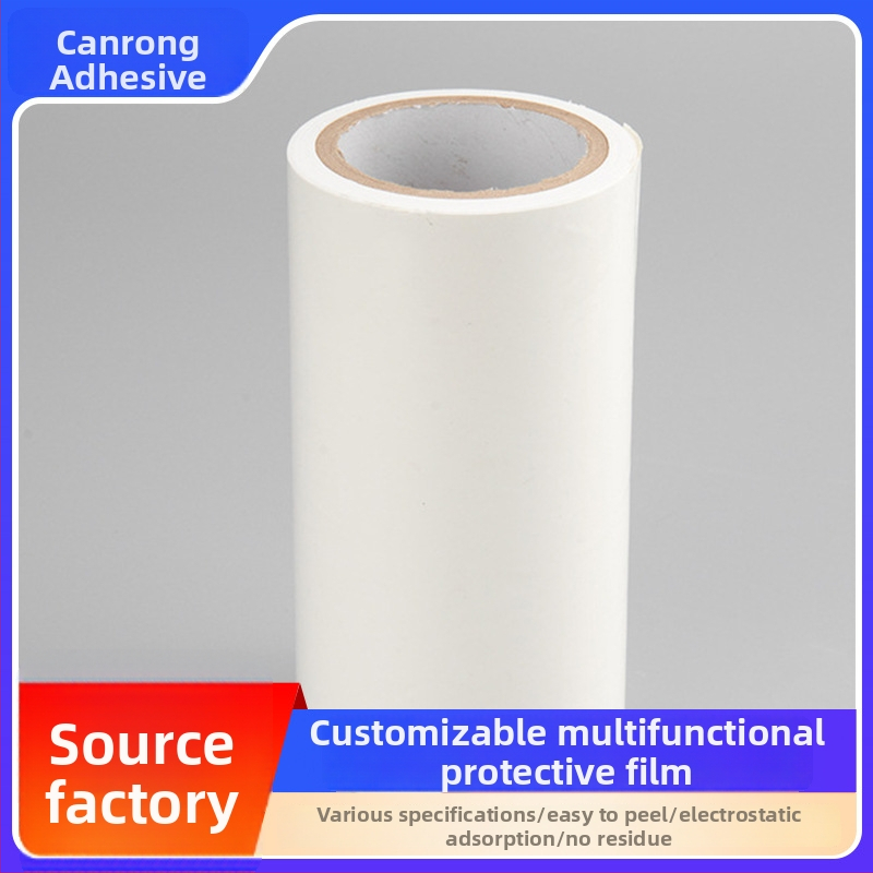 PE védőfilm alumínium profilokhoz és furnérlemezhez - állítható viszkozitás, antiszatikus, karcolásálló, anyag: PE, mag: papírtubus