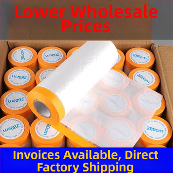 Porvédő maszkoló film autó- és bútorvédelmezéshez — vastagság 0,5, anyag: PE film, alap: PE film + papír, erős ragasztó, átlátszóság 80%