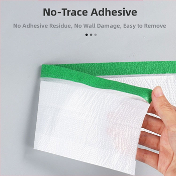 Maszkoló fólia dekorációhoz és autójavításhoz, vastagság 0.6–0.7 mm, papír+PE film, vízbázisú ragasztó, szélesség 55/90/110/220 cm, hossz 10/16 m